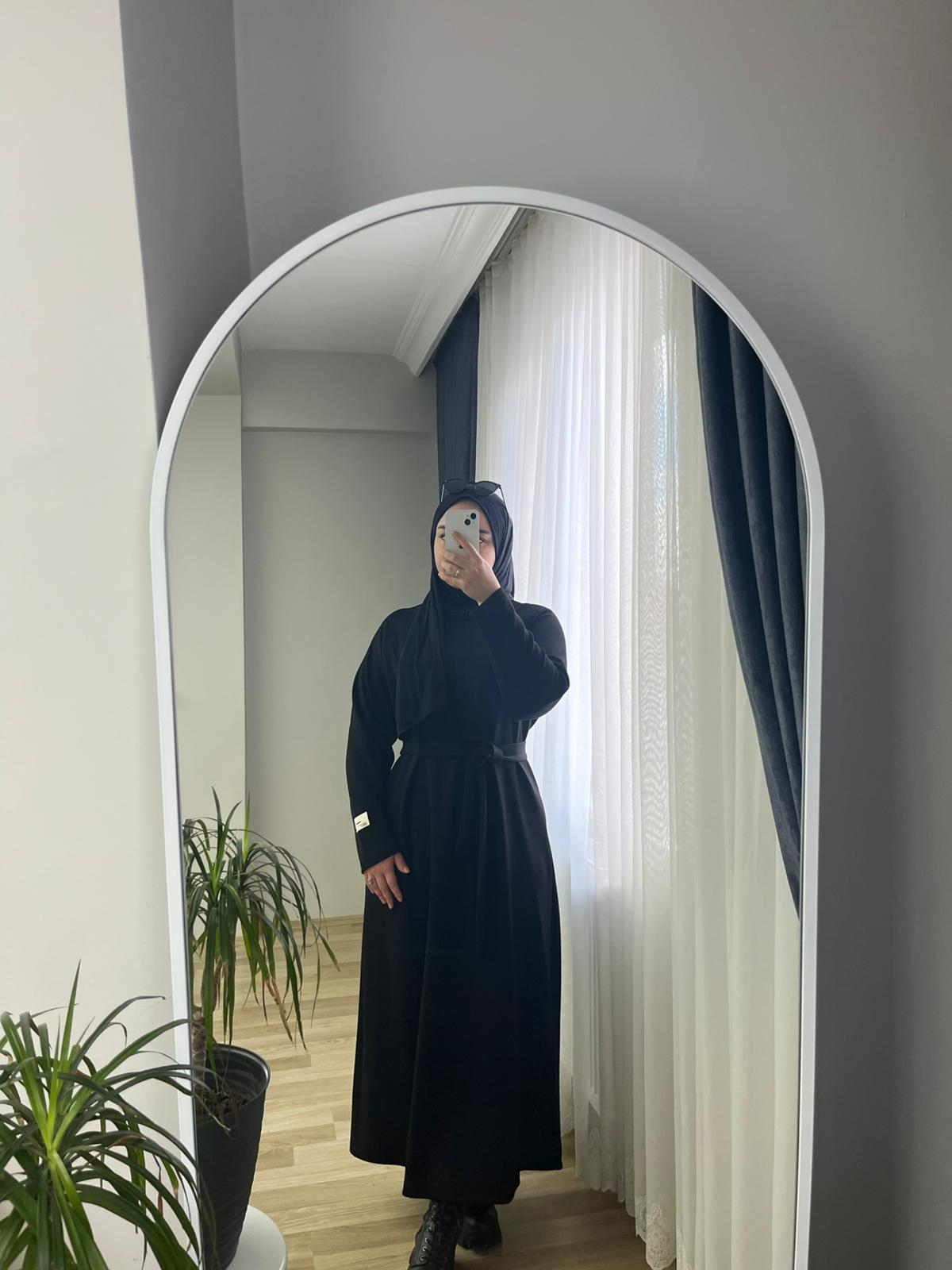 Oysho Kumaş Elbise Siyah ~ Nirva Butik