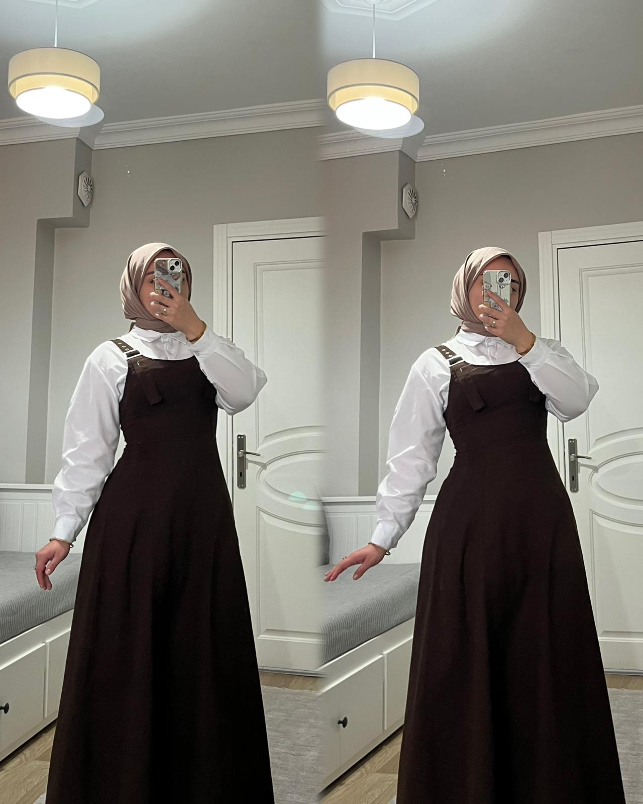 Gabardin Kalın Askılı Jile ~ Nİrva Butik