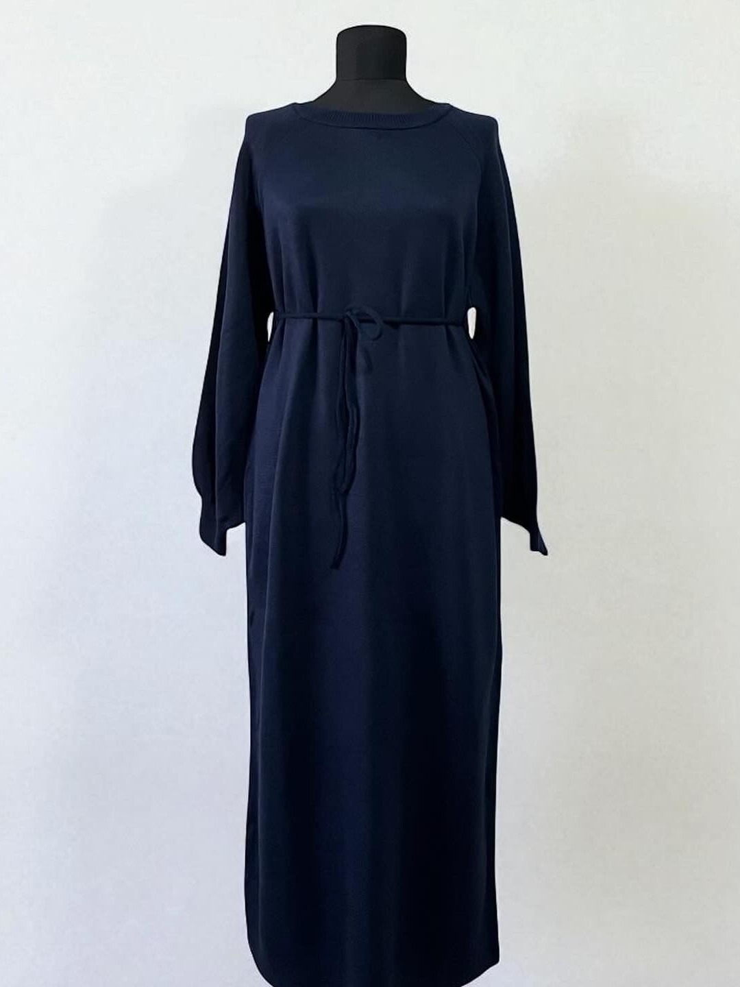 Lacivert Triko Balon Kol Uzun Elbise ~ Nirva Butik | Image Not Found